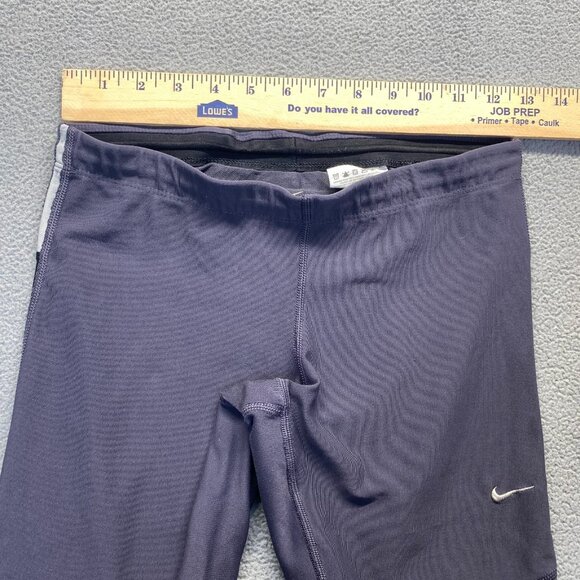 Nike Womens Dri FIT Running Training Capri Cropped Gray Leggings Size M,Pocket - Picture 4 of 15